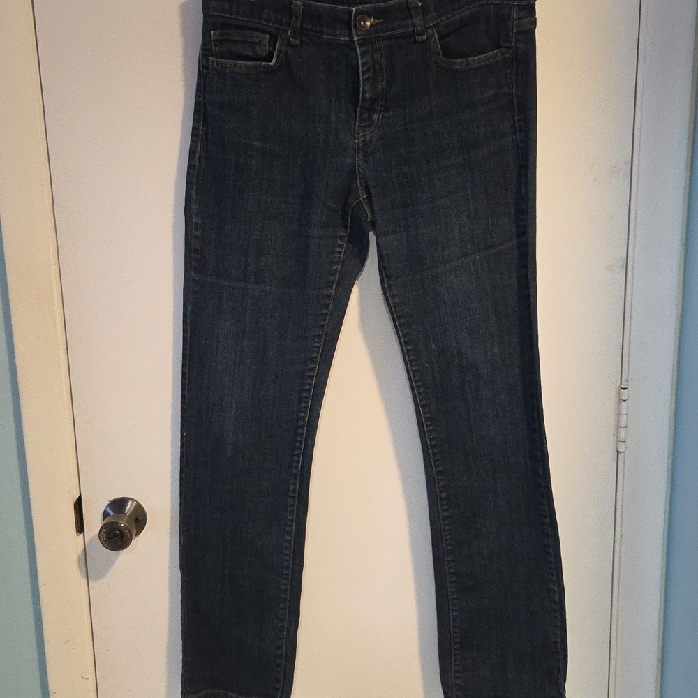 Slim Straight Leg Jean in Dark Blue Wash
